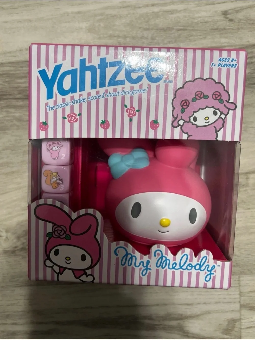 My Melody Pink Collectible Yahtzee dice game